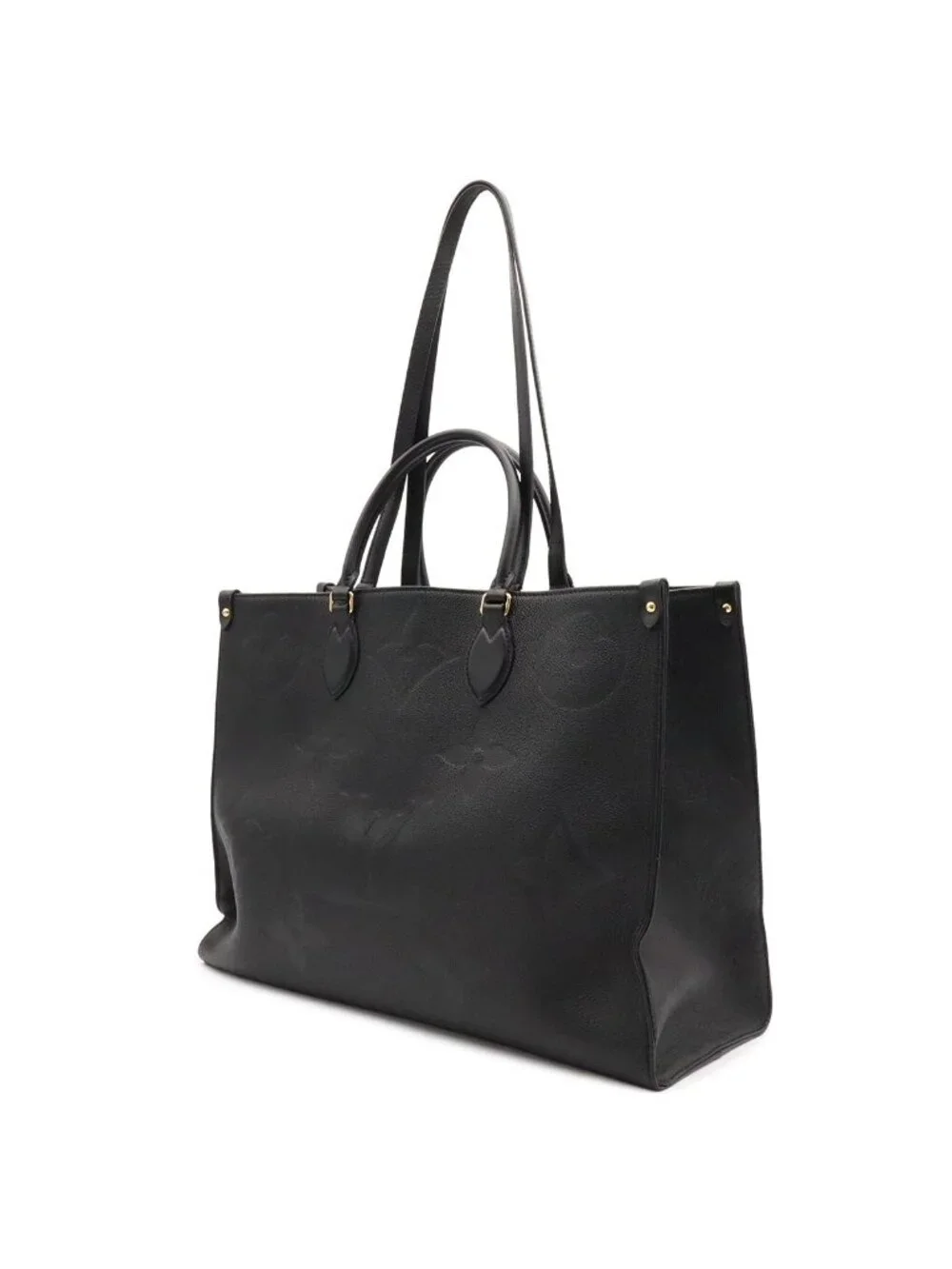 Louis Vuitton Monogram Empreinte on the Go GM Tote Large Shoulder Bag 2-Way